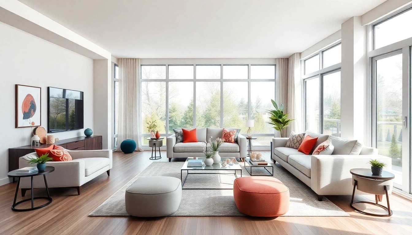 Transform your space with home renovation Vancouver in a stylish living room setting.