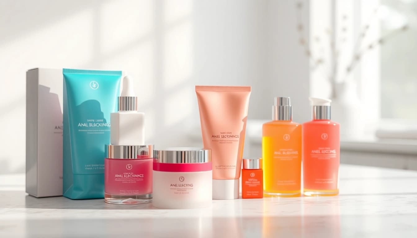 Enhance your routine with anal bleaching product beautifully displayed for visibility and appeal.