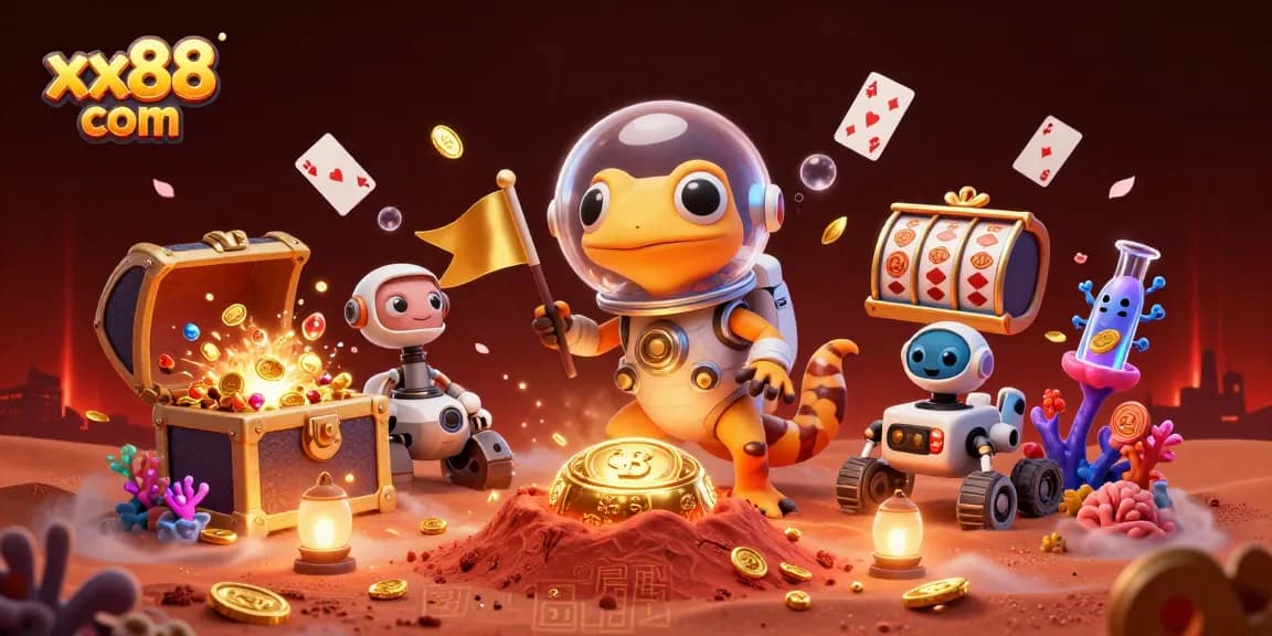 Experience thrilling gameplay with xx88 com in this vibrant casino scene featuring immersive casino elements and characters.