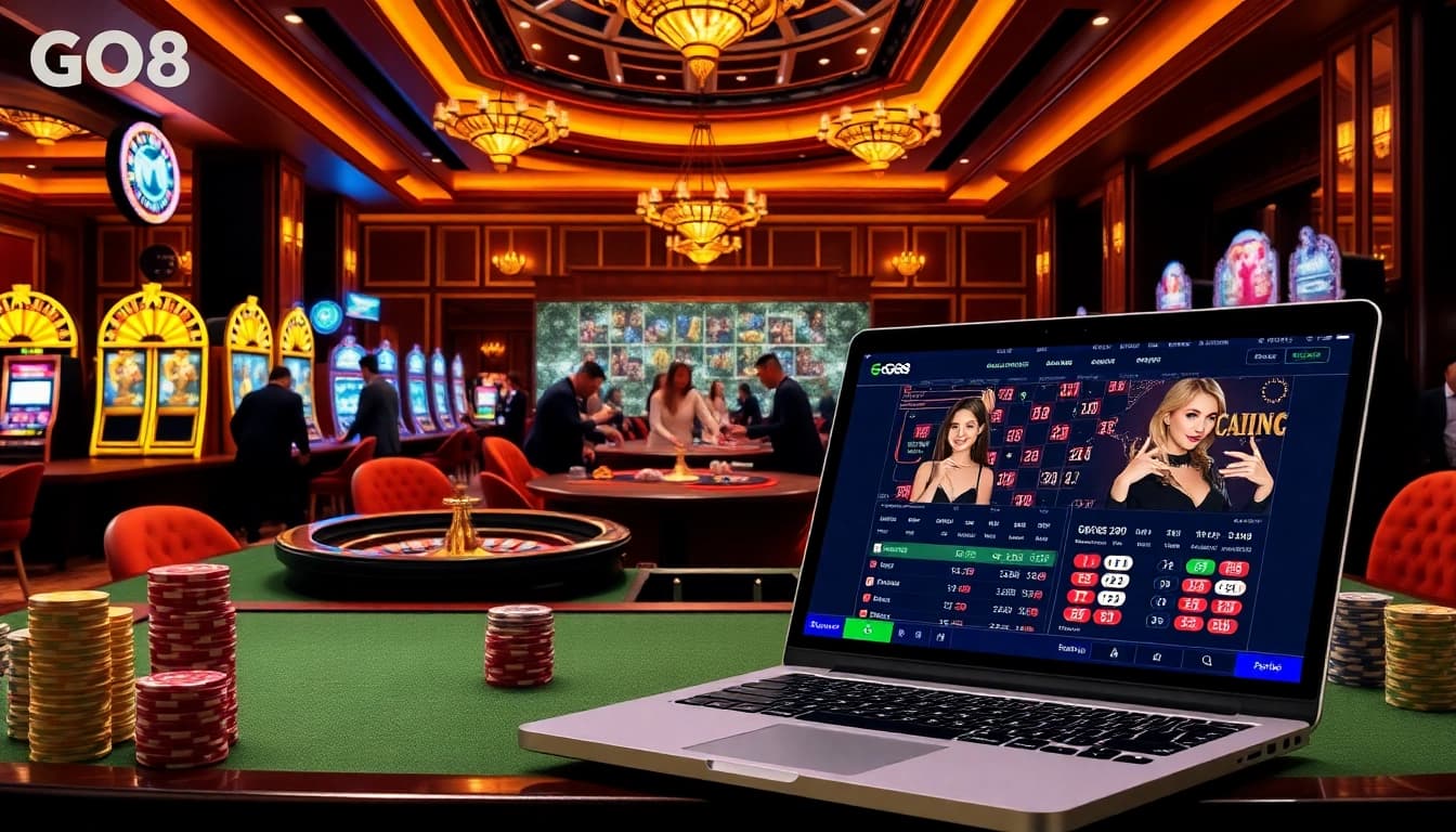 Cổng Game GO88 offers a vibrant casino experience with engaging games and online betting interfaces.