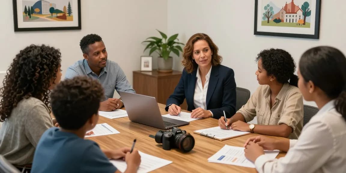 Trusted financial advisor in Hampton Roads, VA discussing local services with clients.