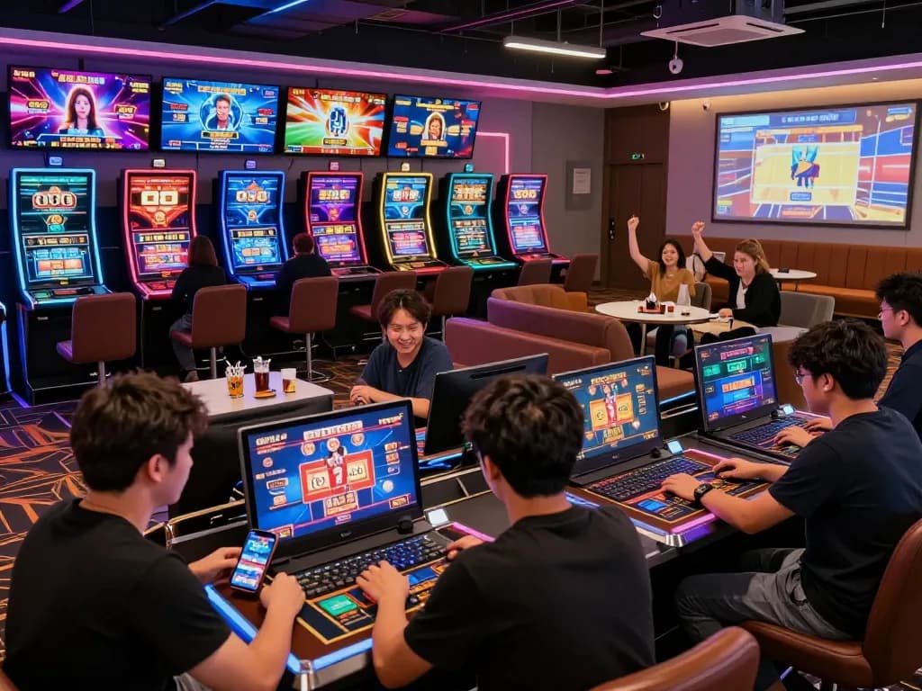 Exciting online gaming experience at SC88, featuring players engaged in vibrant casino games.