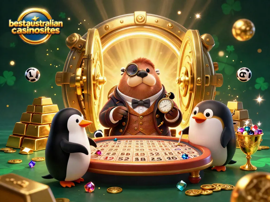 Join the fun at bestaustraliancasinosites playing online bingo with jolly characters and vibrant treasures.
