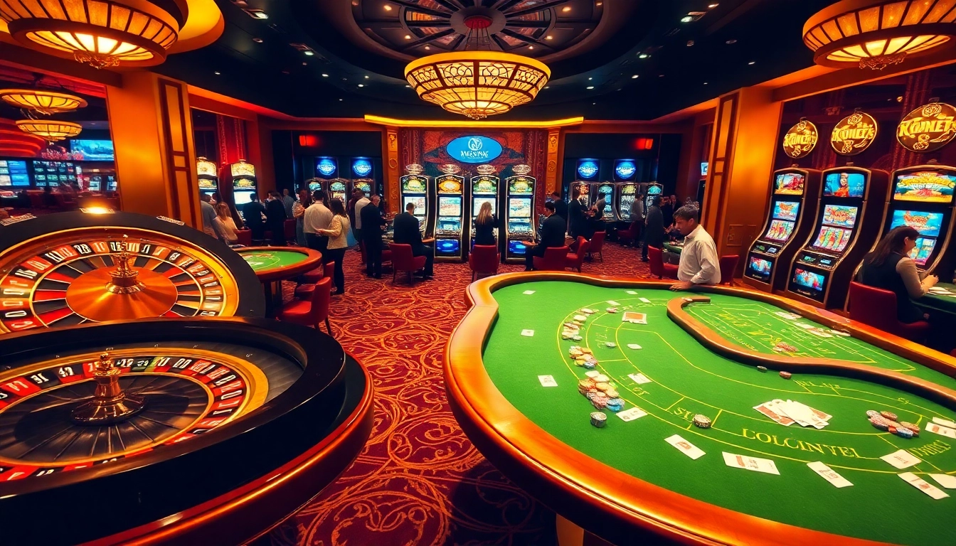 Experience high-stakes gaming at https://ku88it.com/ with vibrant roulette wheels and poker tables.