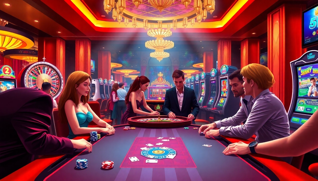 Experience thrilling gameplay action at https://bl555.exchange/ with vibrant casino tables and players strategizing.