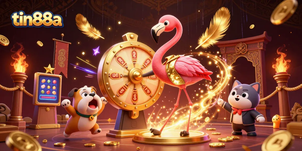 Spin the giant prize wheel with tin88a's exciting 3D game show host and bulldog contestant