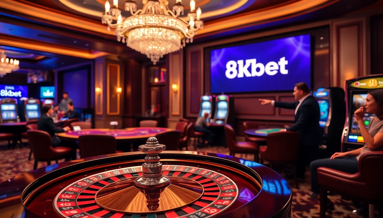 Experience the thrill of high-stakes gaming at 8kbet's luxurious casino.