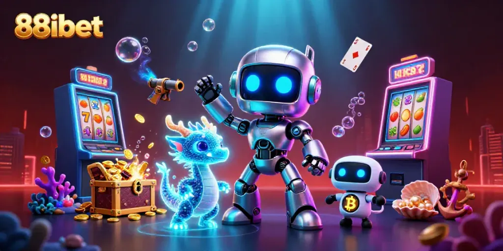 Engage in exciting online slots with 88ibet, featuring vibrant 3D characters and rich casino elements.