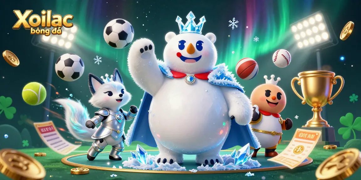 Engage with Xoilac bóng đá sports betting action in an exclusive dynamic 3D scene featuring energetic characters and vibrant elements.