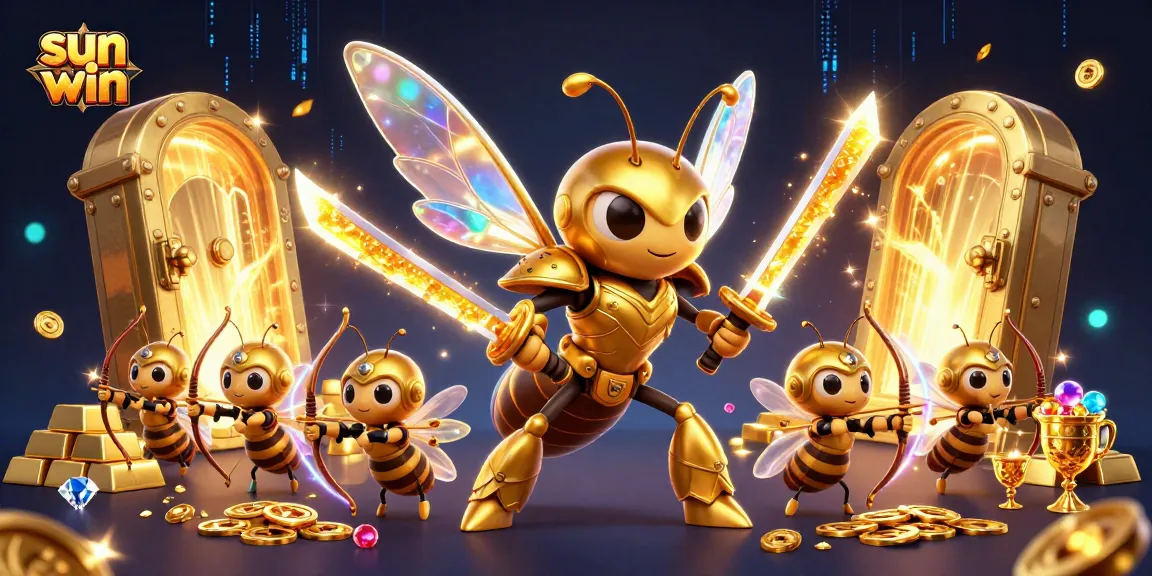 Engage in thrilling action with sun win as the golden hornet leads a dynamic casino adventure.