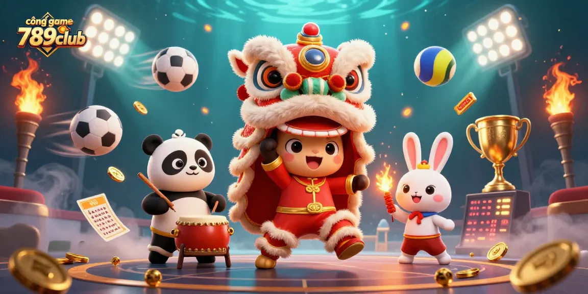 Engage in thrilling action at the cổng game 789club featuring vibrant characters and dynamic gaming elements.