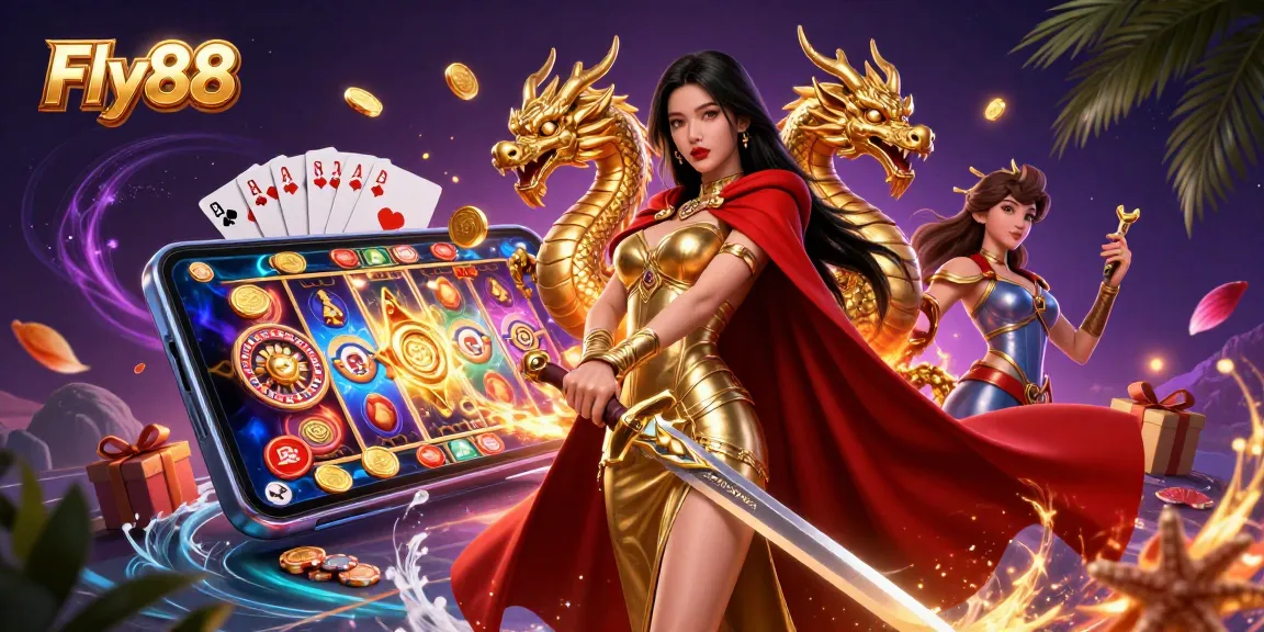 Experience thrilling gameplay with Fly88's immersive slots and vibrant casino atmosphere.