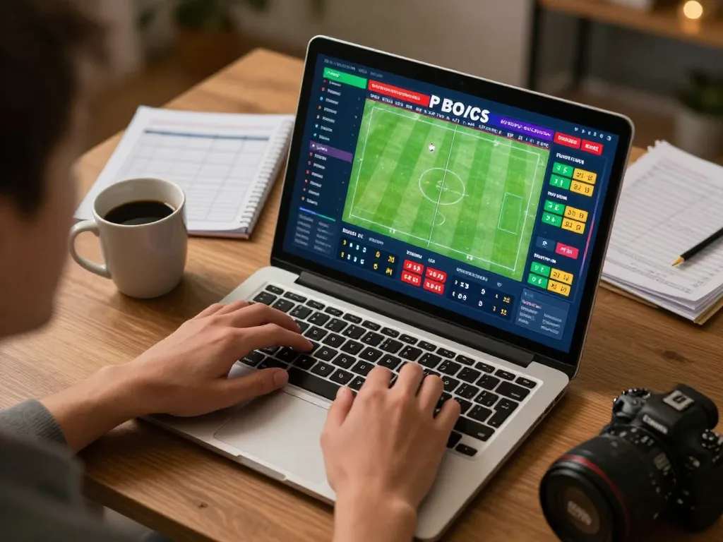 Engaging scene of a user placing bets on sports betting app through uu88bet during exciting match.