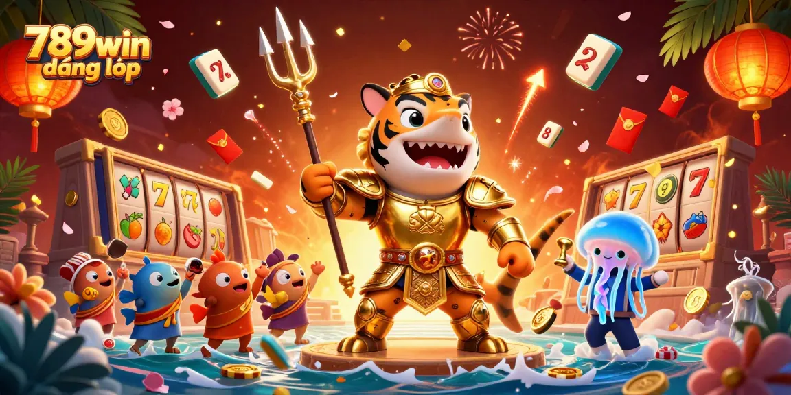 Engage with vibrant action at 789win đăng nhập with a packed underwater casino scene featuring our poker shark.