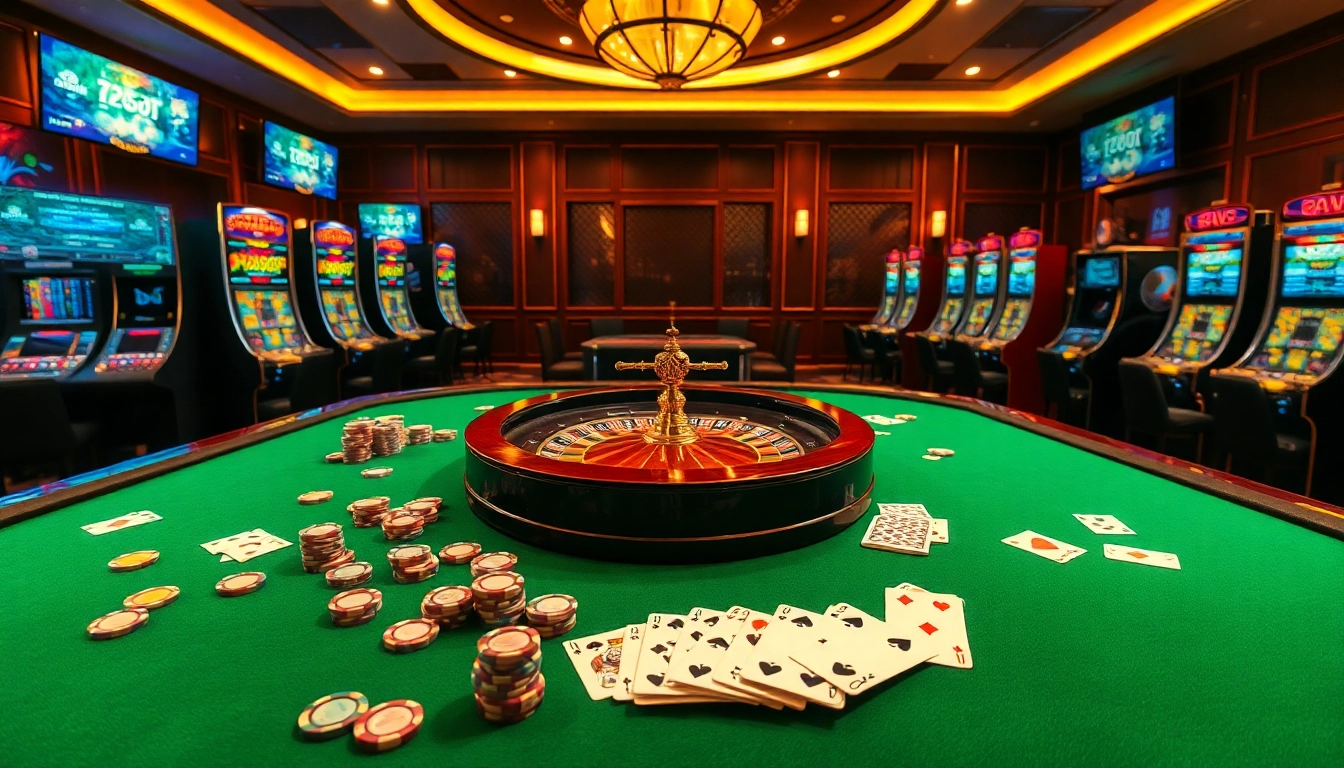 Engage in thrilling games at https://rr8888.in.net/ with a luxury casino scene filled with vibrant poker chips and roulette excitement.