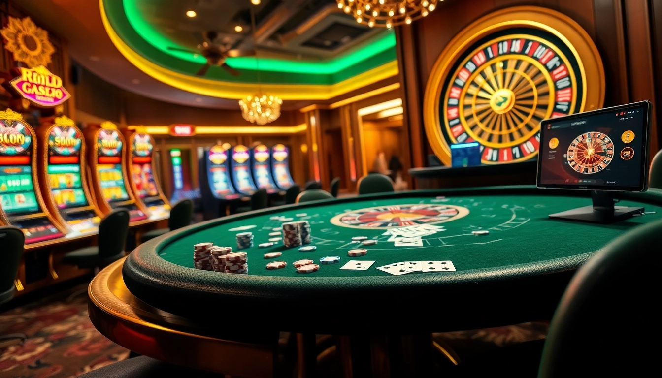 K9K9.ru.com showcases an exciting casino scene with players at a poker table and vibrant slot machines.